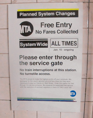 Free Subway Ride