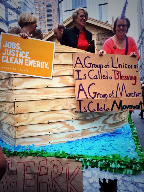 Building an Ark for the big climate rally