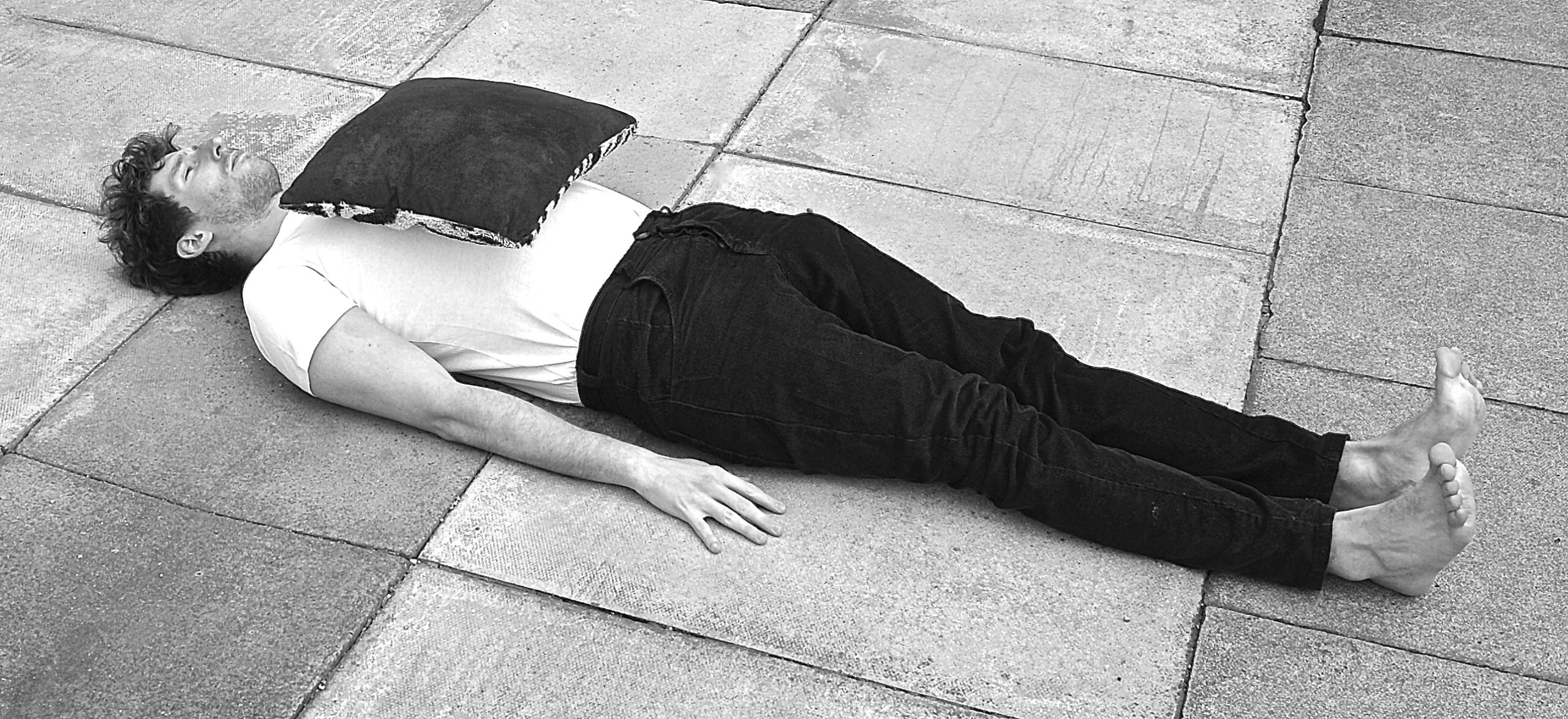 Weighed down by a cushion