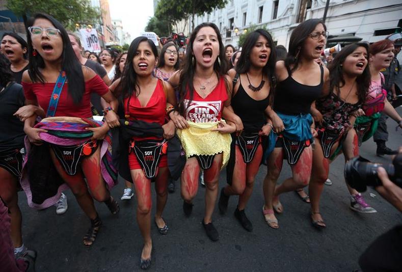 Feminist protest against Fujimori and forced sterilization