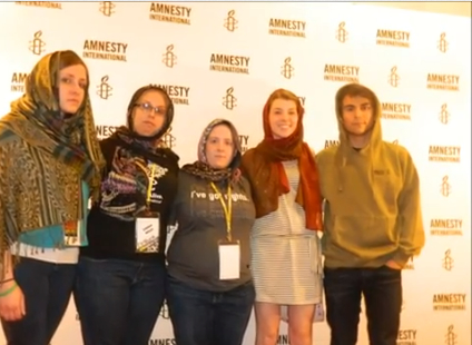 Hoodies and Hijabs at Amnesty International General Meeting