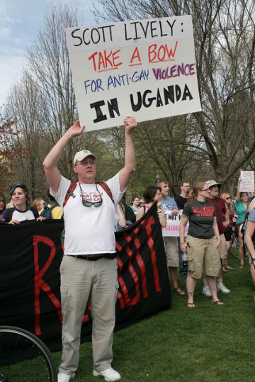Gay And Occupy Activists Confront Scott Lively And His Merry Band Of Tea Party Protestors