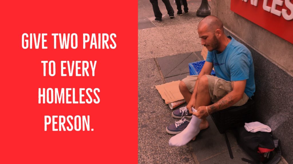 How to Give Socks to Homeless People.