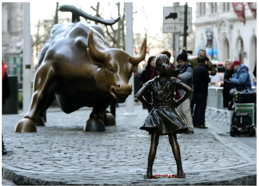 The artist behind ‘Fearless Girl’ wants to spread her message far and wide. A lawsuit is getting in the way