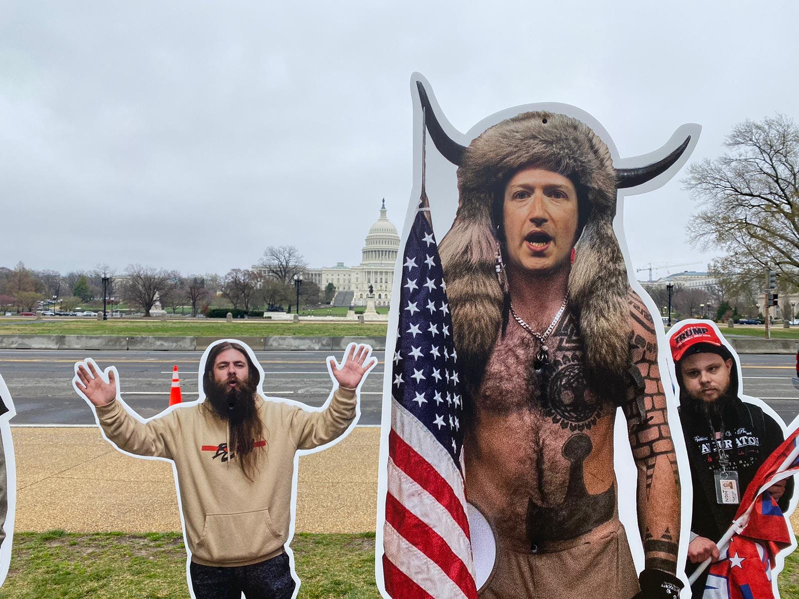 Big Tech CEOs Become 7ft Capitol Rioters