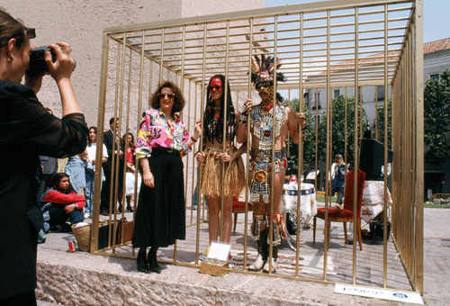 Coco Fusco and Paula Heredia’s The Couple in the Cage: Guatinaui Odyssey