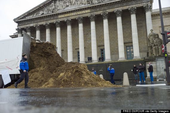 French Farmers Throw Sh*t Fit