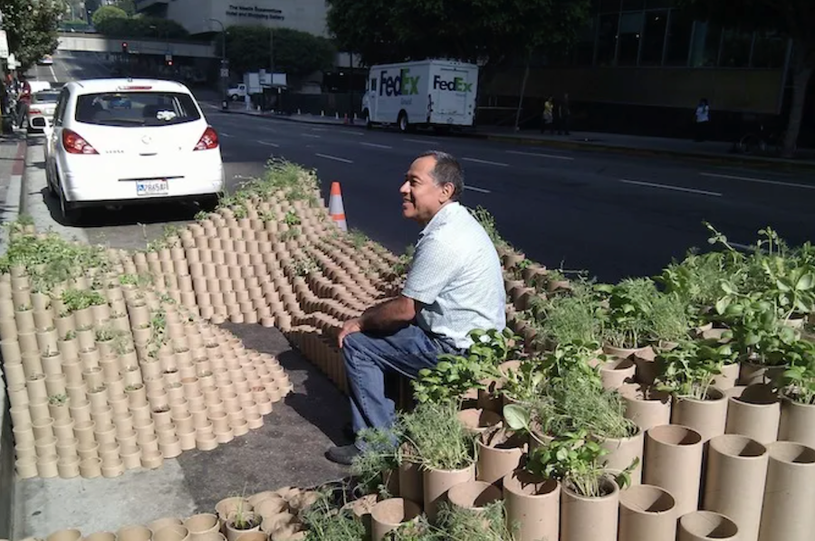 Groups Build Parks From Parking Spaces