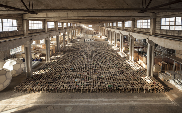 Ai Weiwei, Stools, 2014. Courtesy of Martin-Gropius-Bau, Berlin
